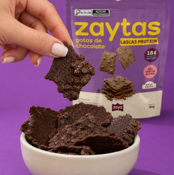 Zaytas Lascas Proteicas Chocolate 80g