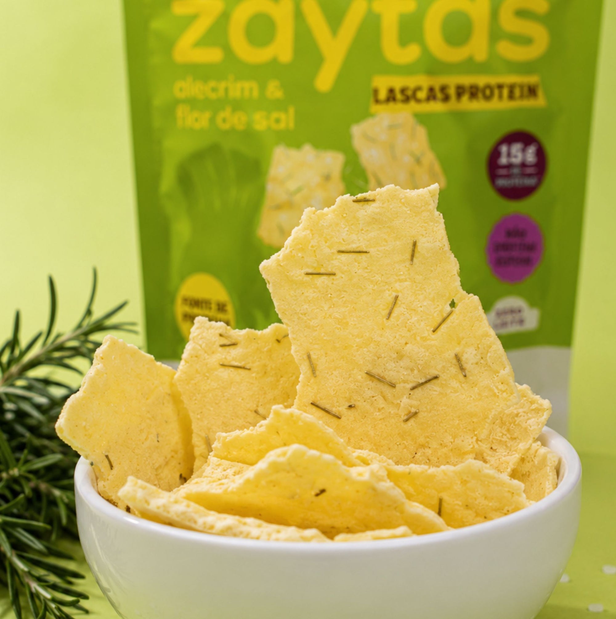Zaytas Lascas Proteica Alecrim & Flor de Sal 80g