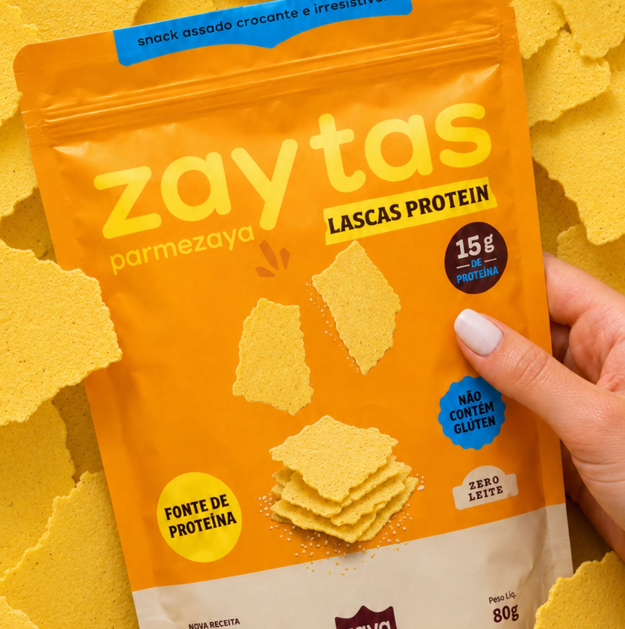 Zaytas Lascas Proteica Parmezaya 80g