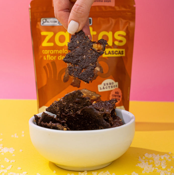 Zaytas Lascas Caramelo & Flor de Sal 80g
