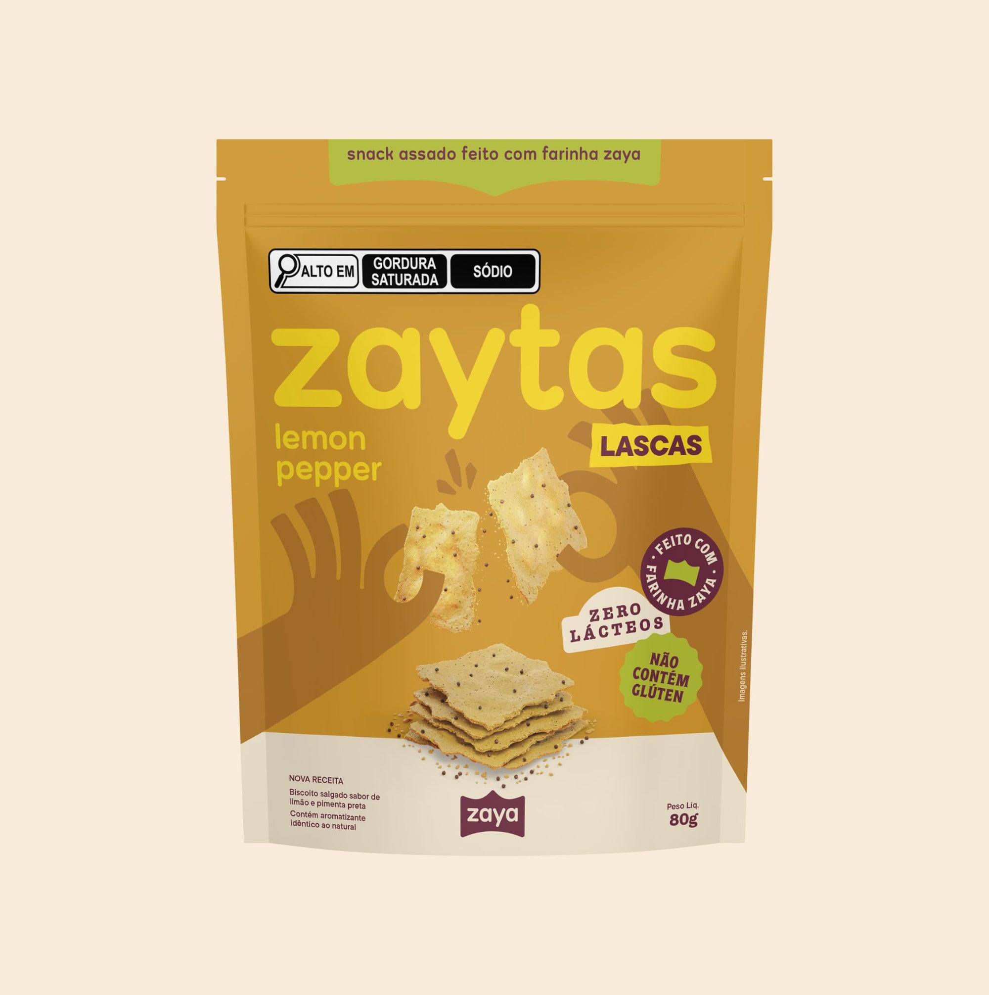 Zaytas Lascas Lemon Pepper 80g