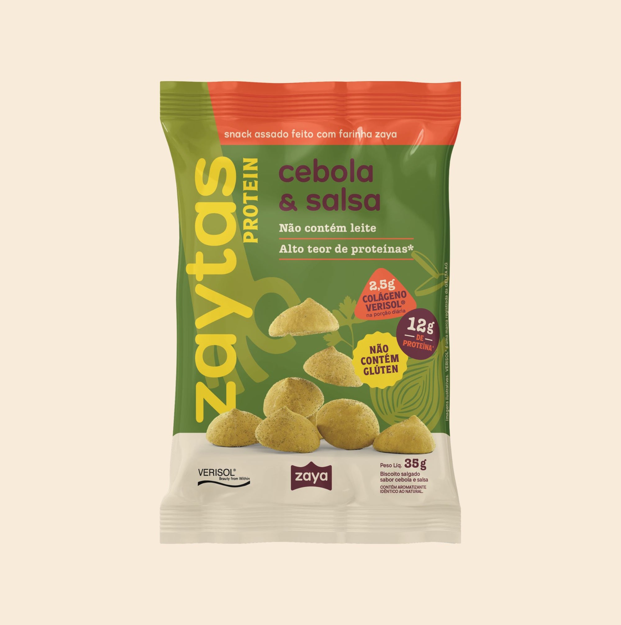 ZAYTAS PROTEIN CEBOLA E SALSA 35 G