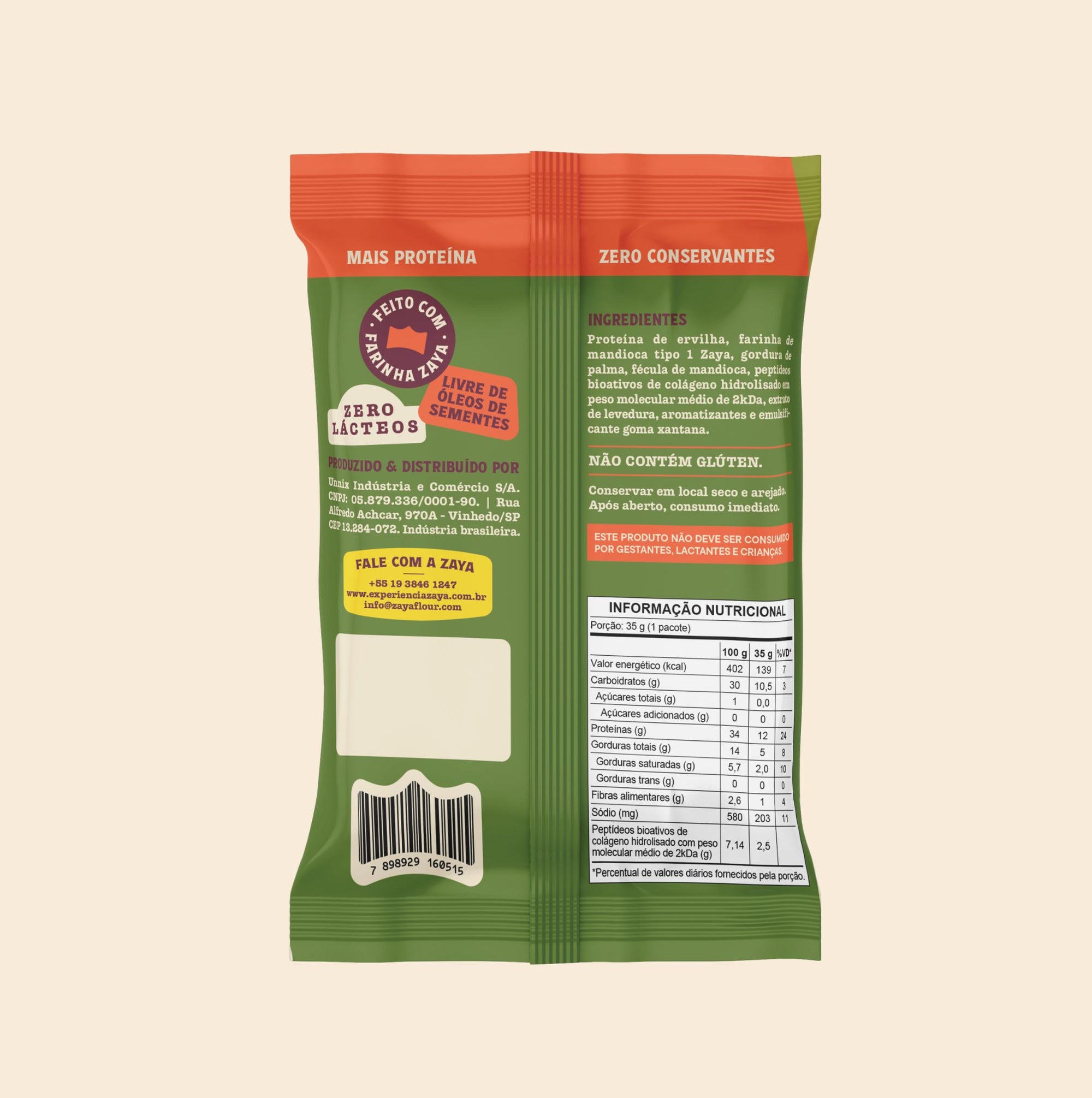 ZAYTAS PROTEIN CEBOLA E SALSA 35 G